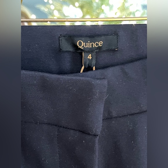 Quince NWT Navy Ultra-Stretch Ponte Trouser 30” Inseam - Picture 2 of 7